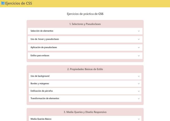 Ejercicios CSS