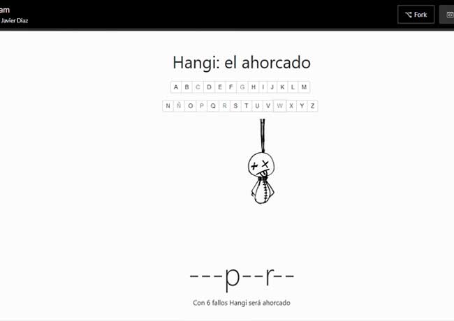 Codepen Hangi: El ahorcado