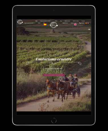 Página web de Enoturismo Ecuestre